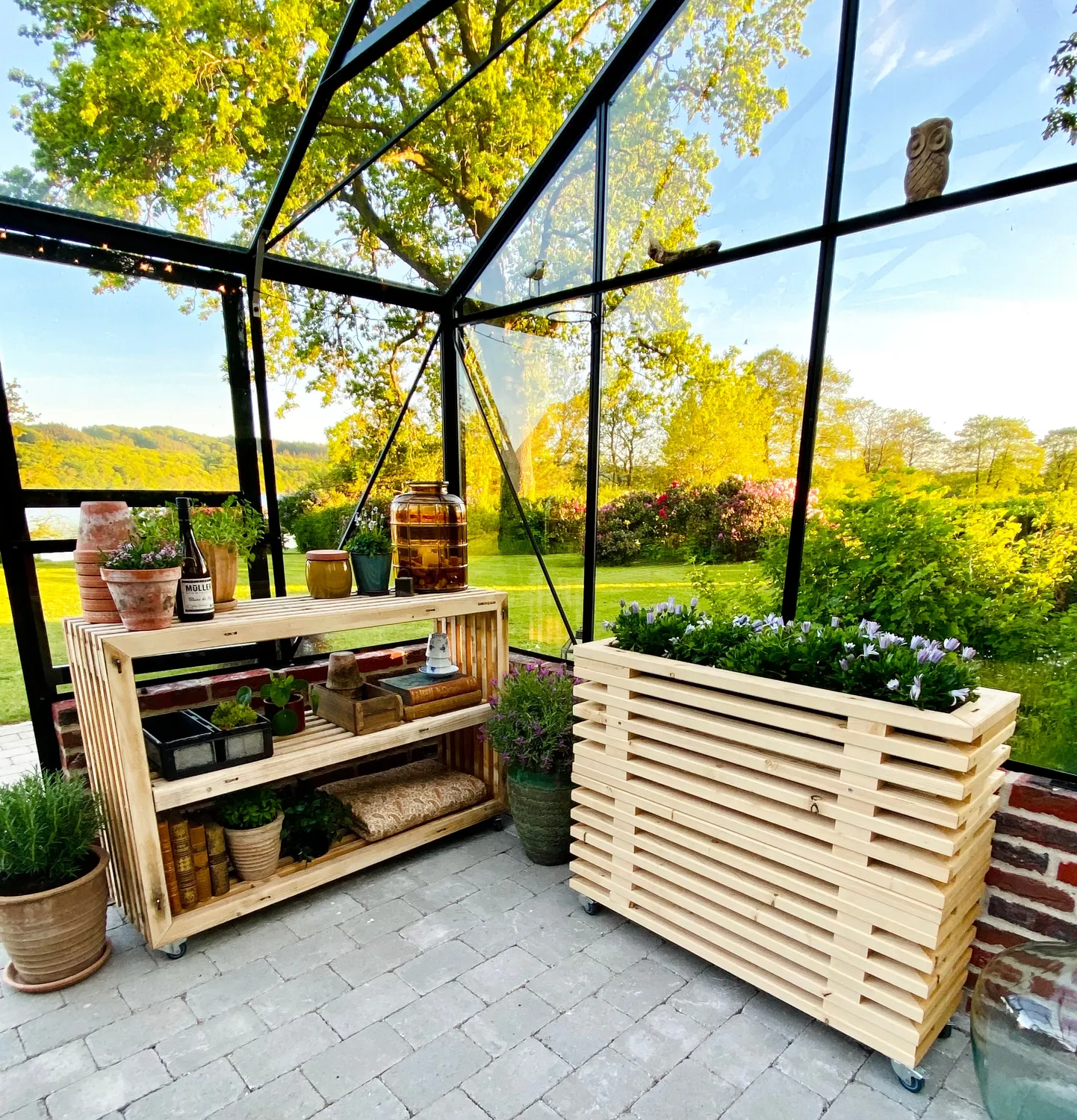 Kabeltromlen Blomsterkasse Brugte Traller 95 cm blomsterkasse