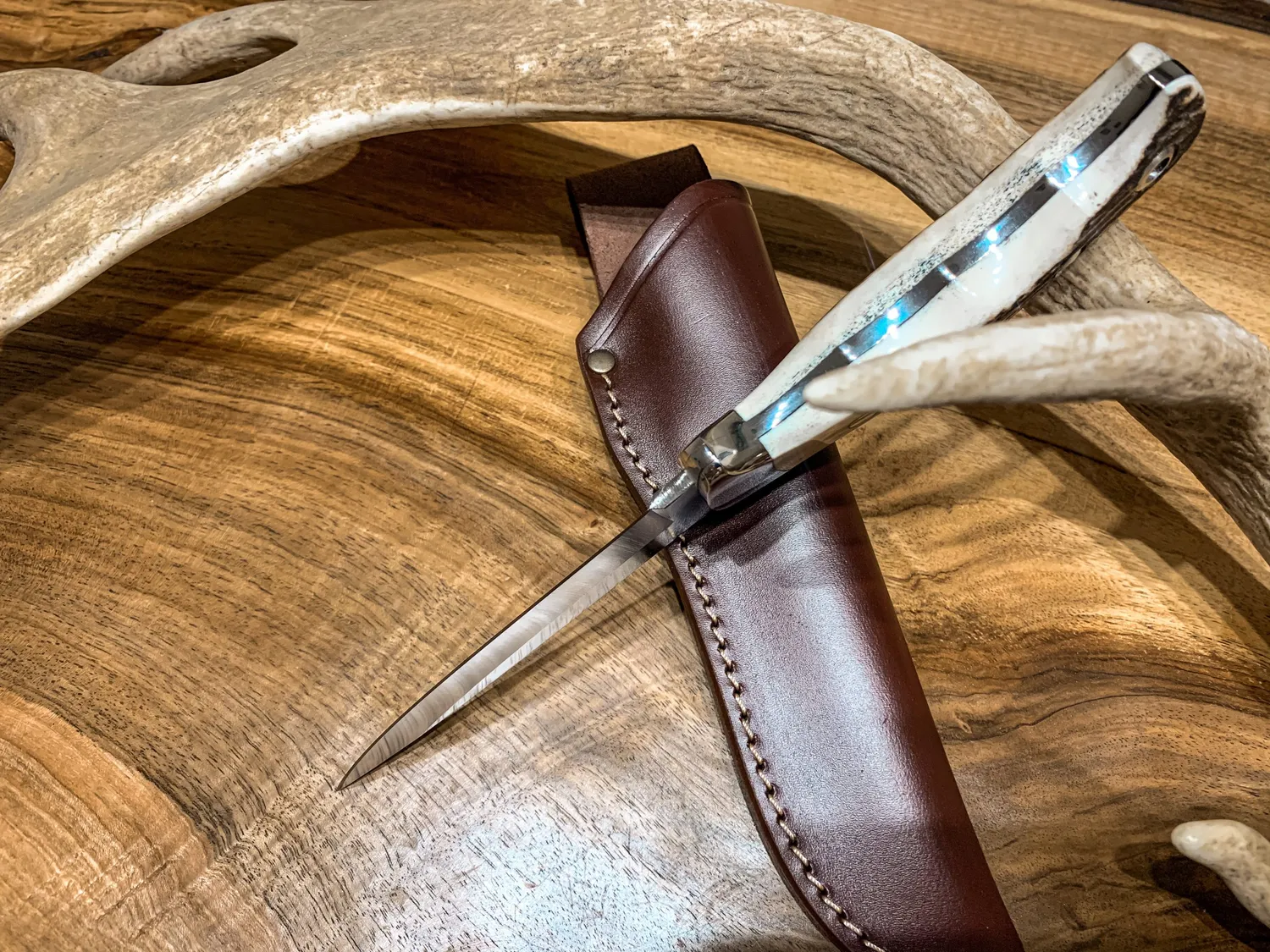 Oh My Deer Hirschhorn jagtkniv hjortehorn håndlavet