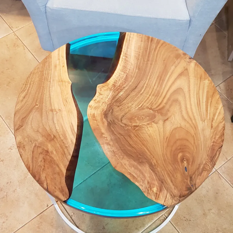Oh My Deer Epoxy Couchtisch rundt sofabord epoxy