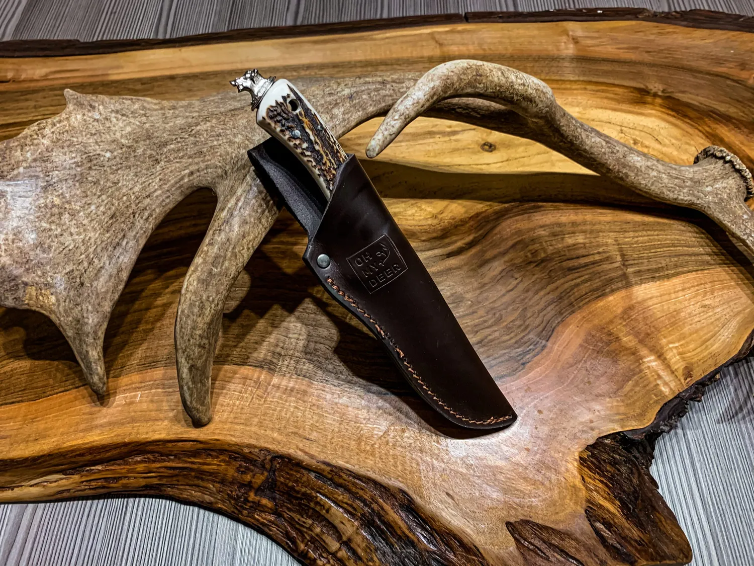 Oh My Deer Jagdmesser Damascus jagtkniv damaskusstål