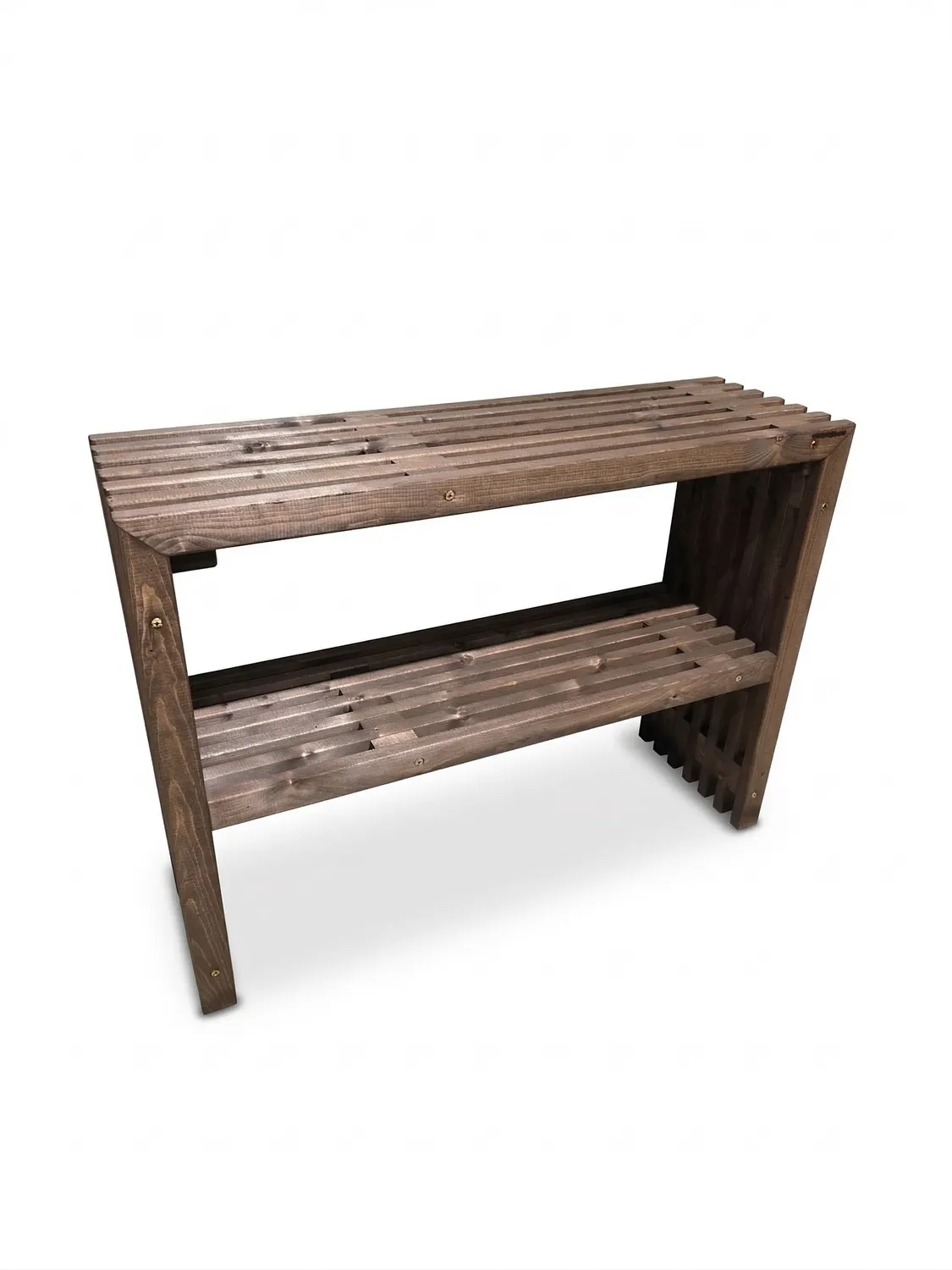 Kabeltromlen Plantebord Brunbejdset 120 cm plantebord med topplade