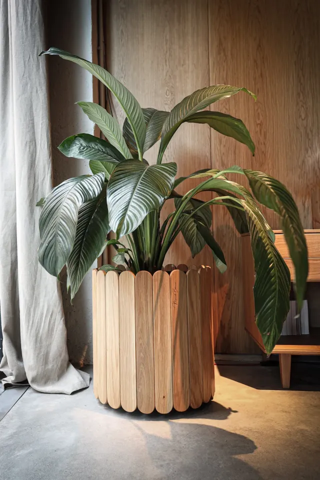 Habitables Planter 01 plantekasse eg 40 cm på hjul