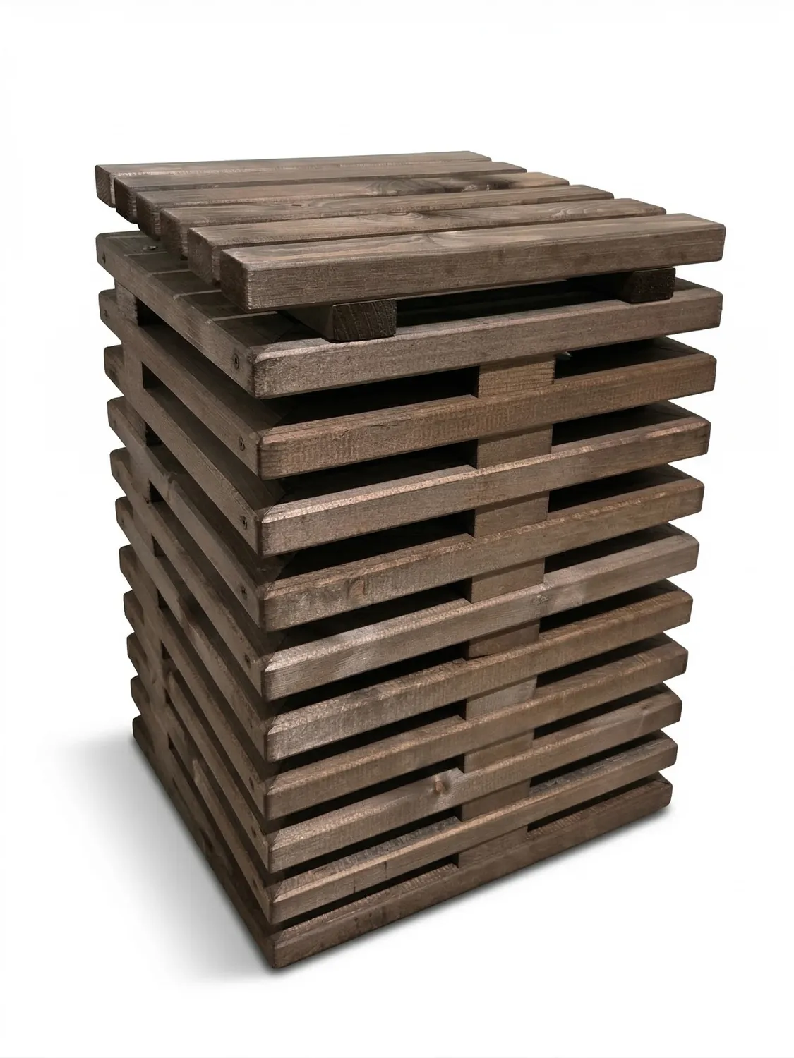 Kabeltromlen Gasflaskeskjuler skjuler brunbejdset 45 cm