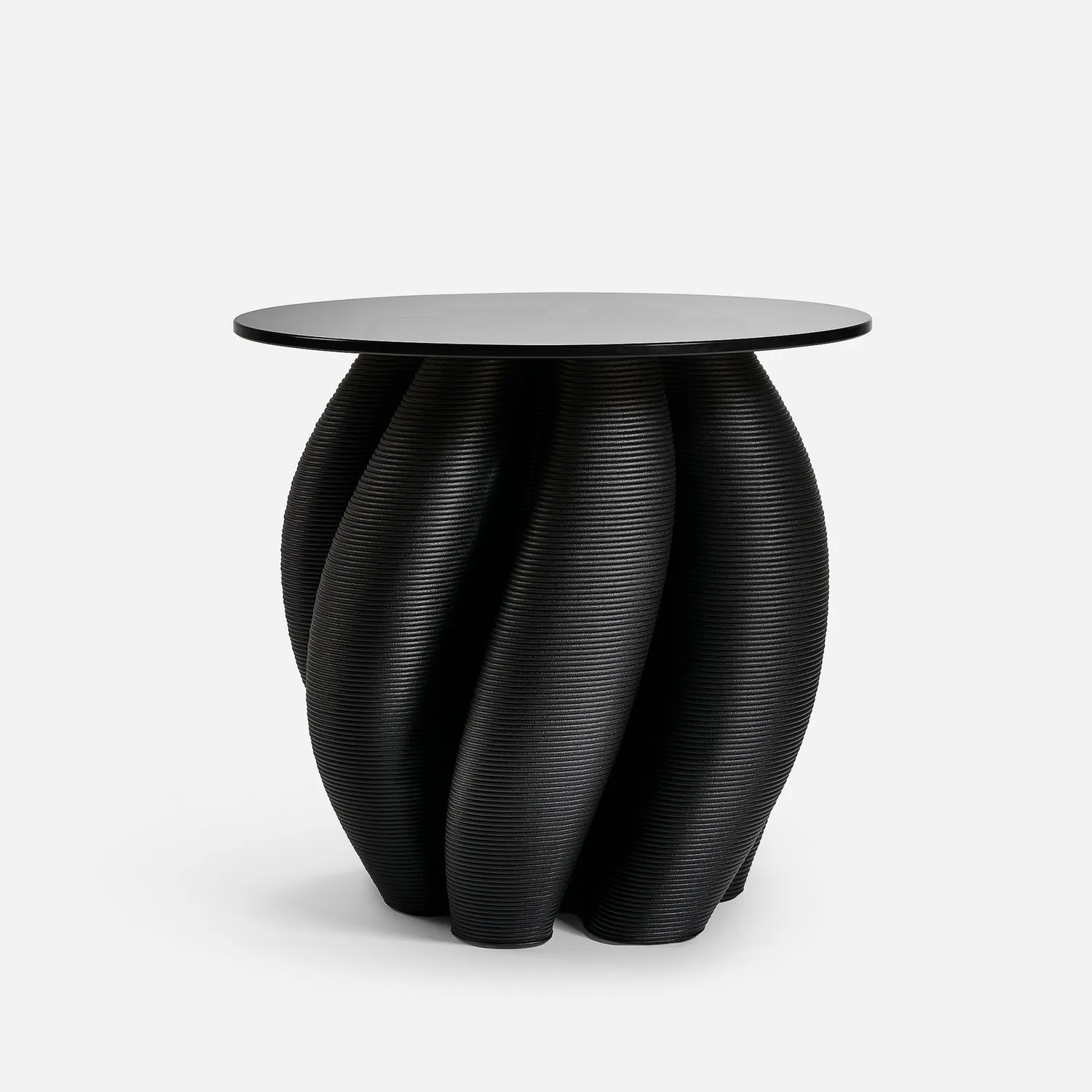 HYFER Water Lily sidebord Black bronzeglas