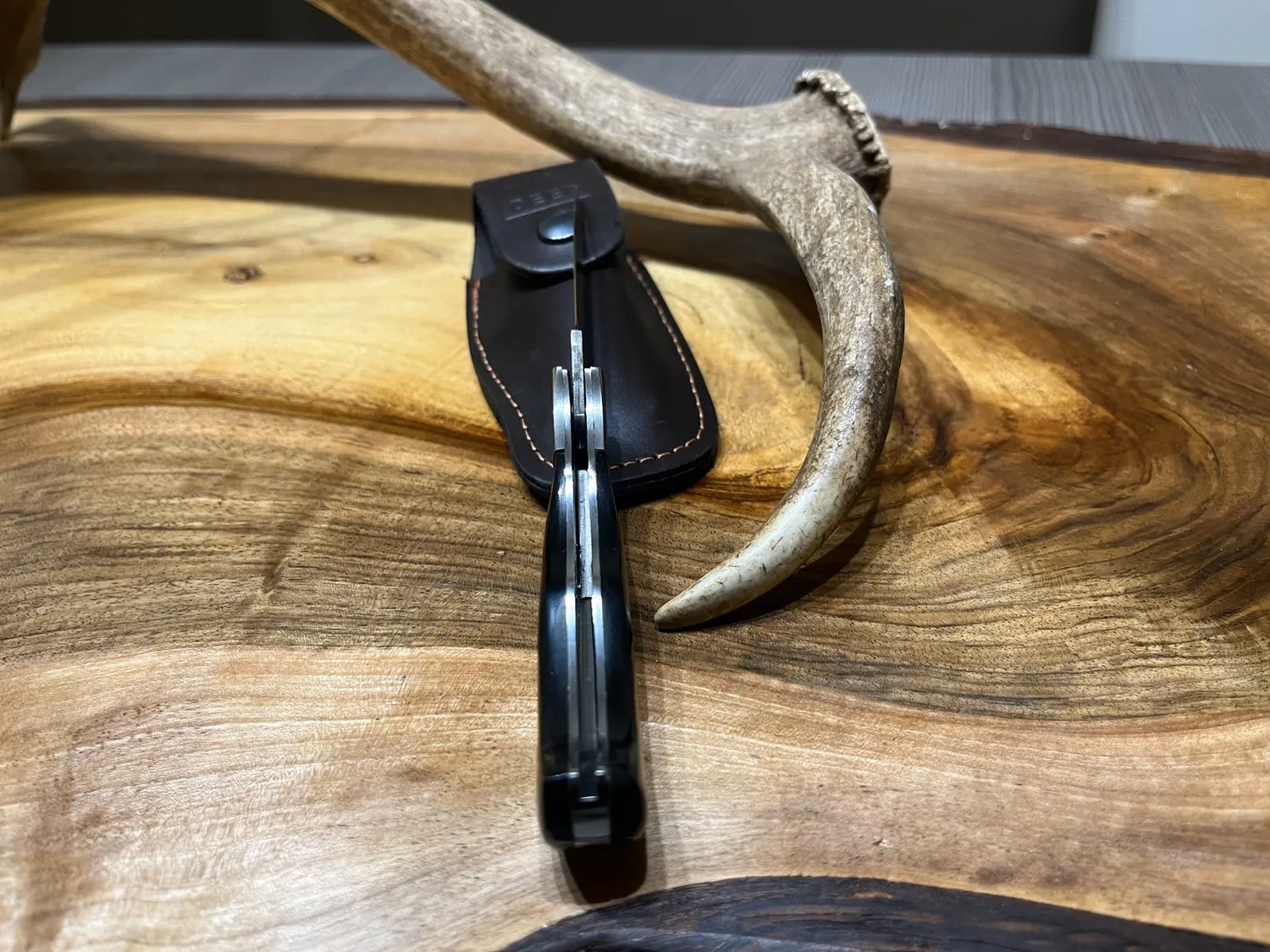 Oh My Deer Gamsbock Taschenmesser lommekniv i horn