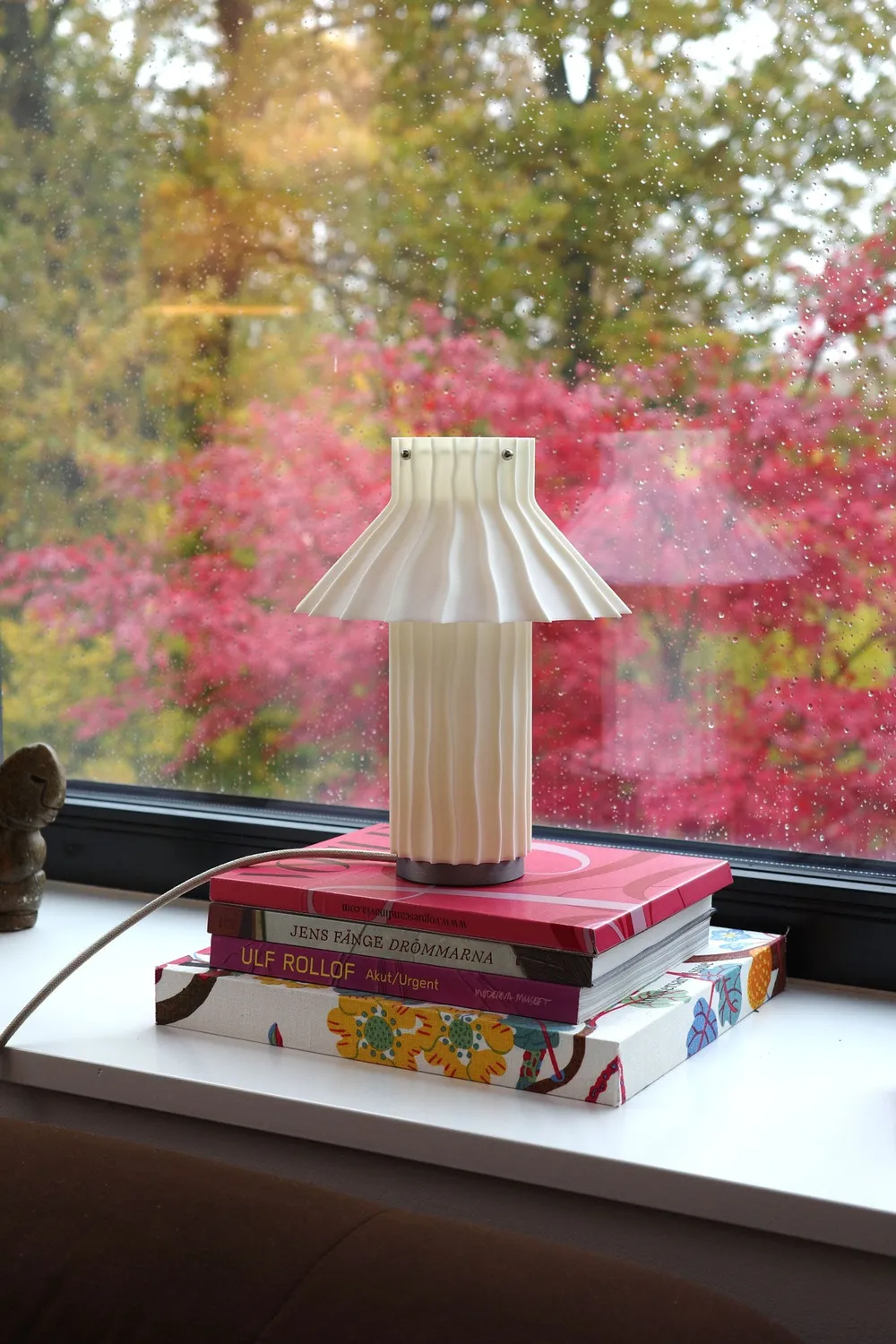 HYFER OBJECTS Kakta Small bordlampe linen varm