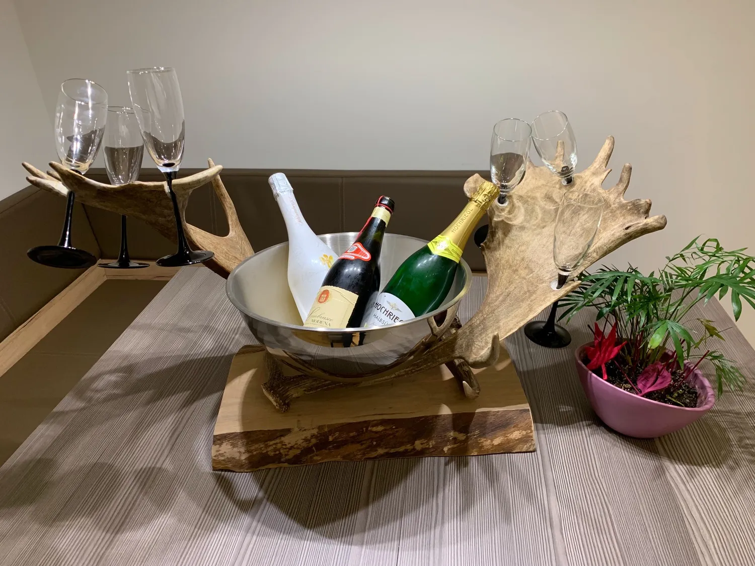 Oh My Deer Sektglasholder champagneglasholder træ