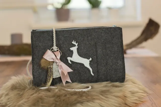 Oh My Deer Trachtentasche Round Bag taske rund læder