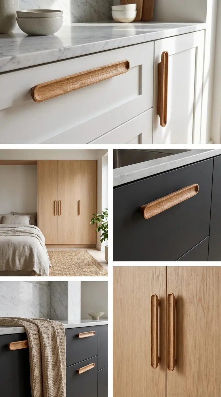 Habitables Low 03 dørhåndtag eg 60 cm massivt træ