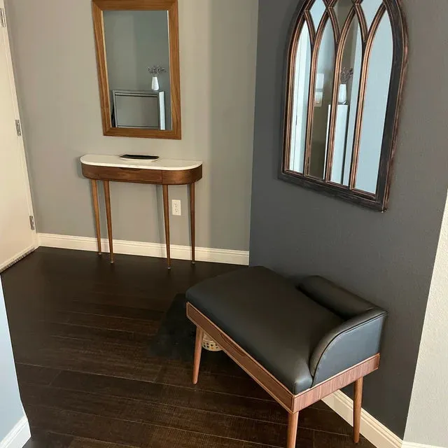 Habitables bænk polstret eg 100x40 cm massivt træ