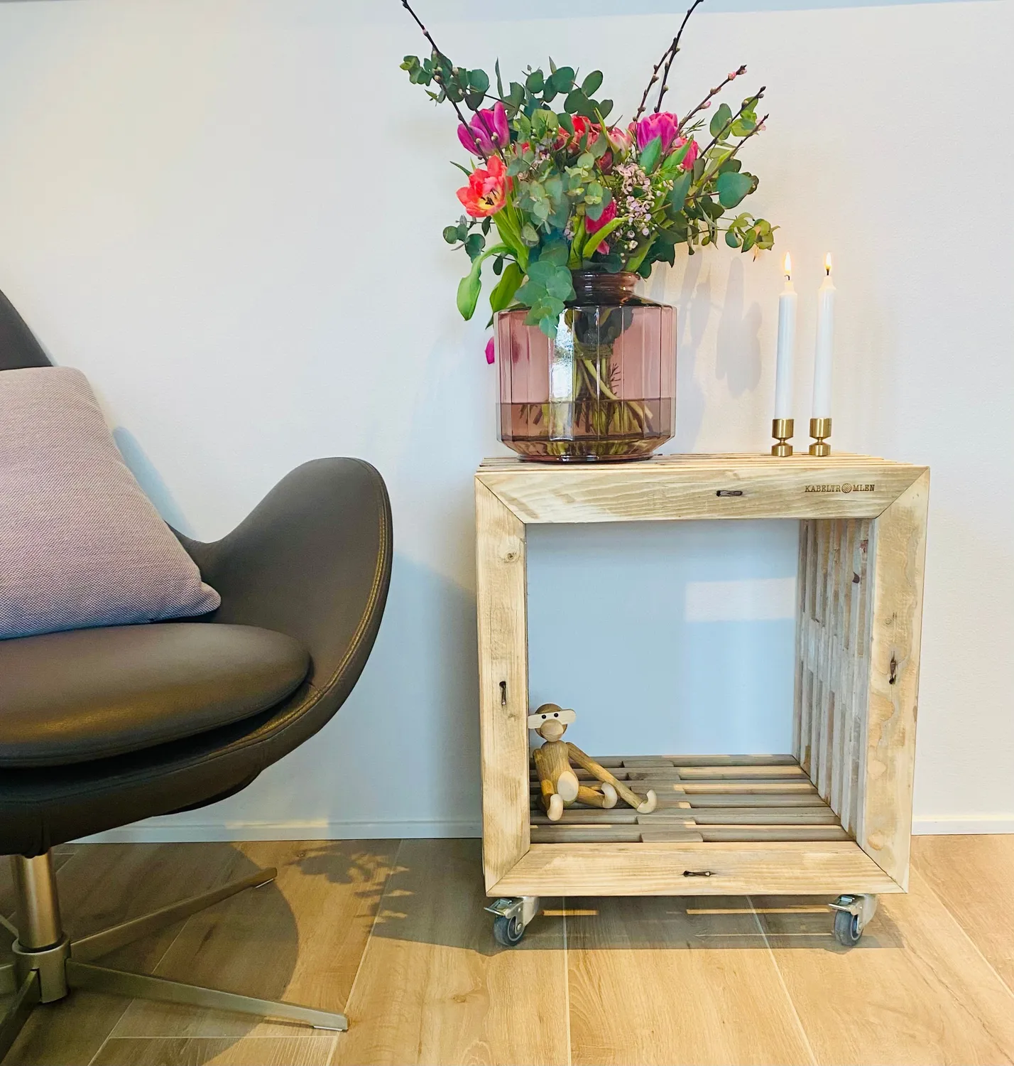 Kabeltromlen Kubereol brugte traller 45 cm med hjul