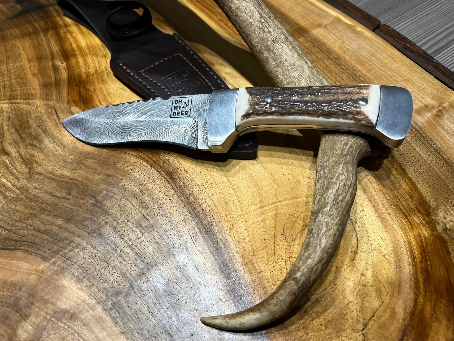 Oh My Deer Jagtmesser jagtkniv damastklinge