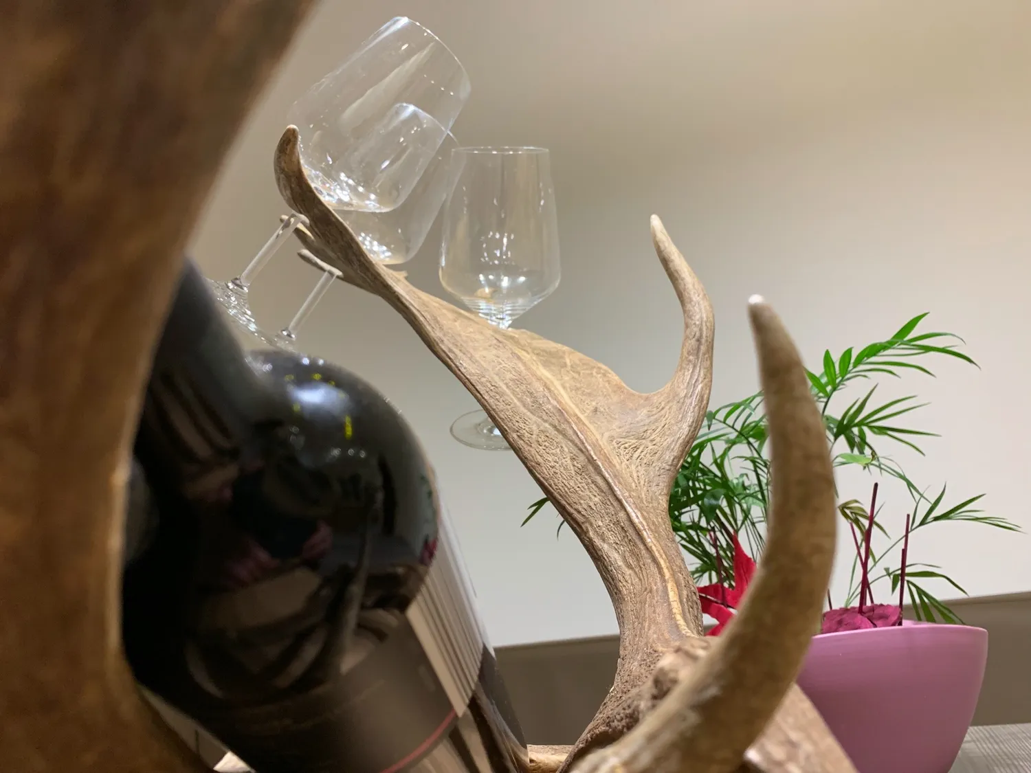 Oh My Deer Weinflaschenhalter vinflaskeholder træ