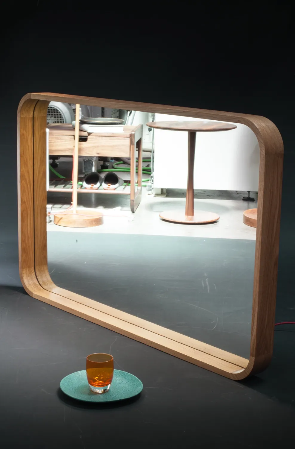Habitables 02 vægspejl rektangulært eg 80x40 cm