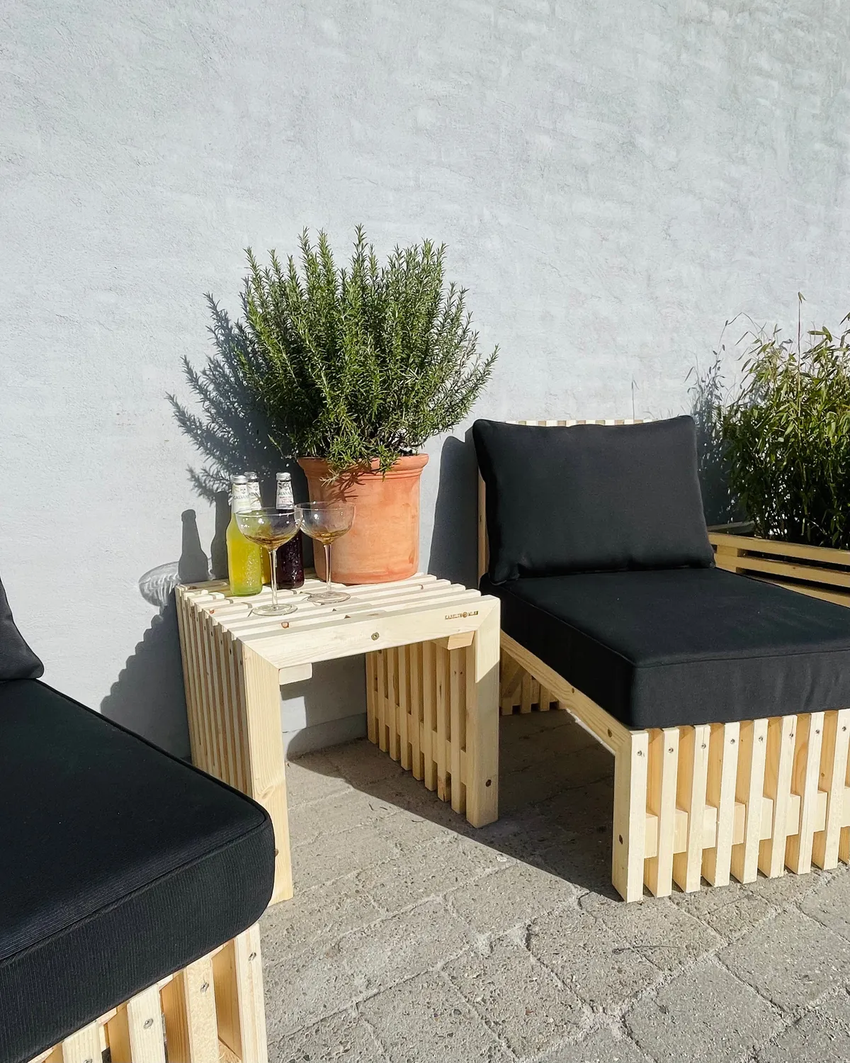 Kabeltromlen Loungemøbler Traller loungebord 100 cm nye traller