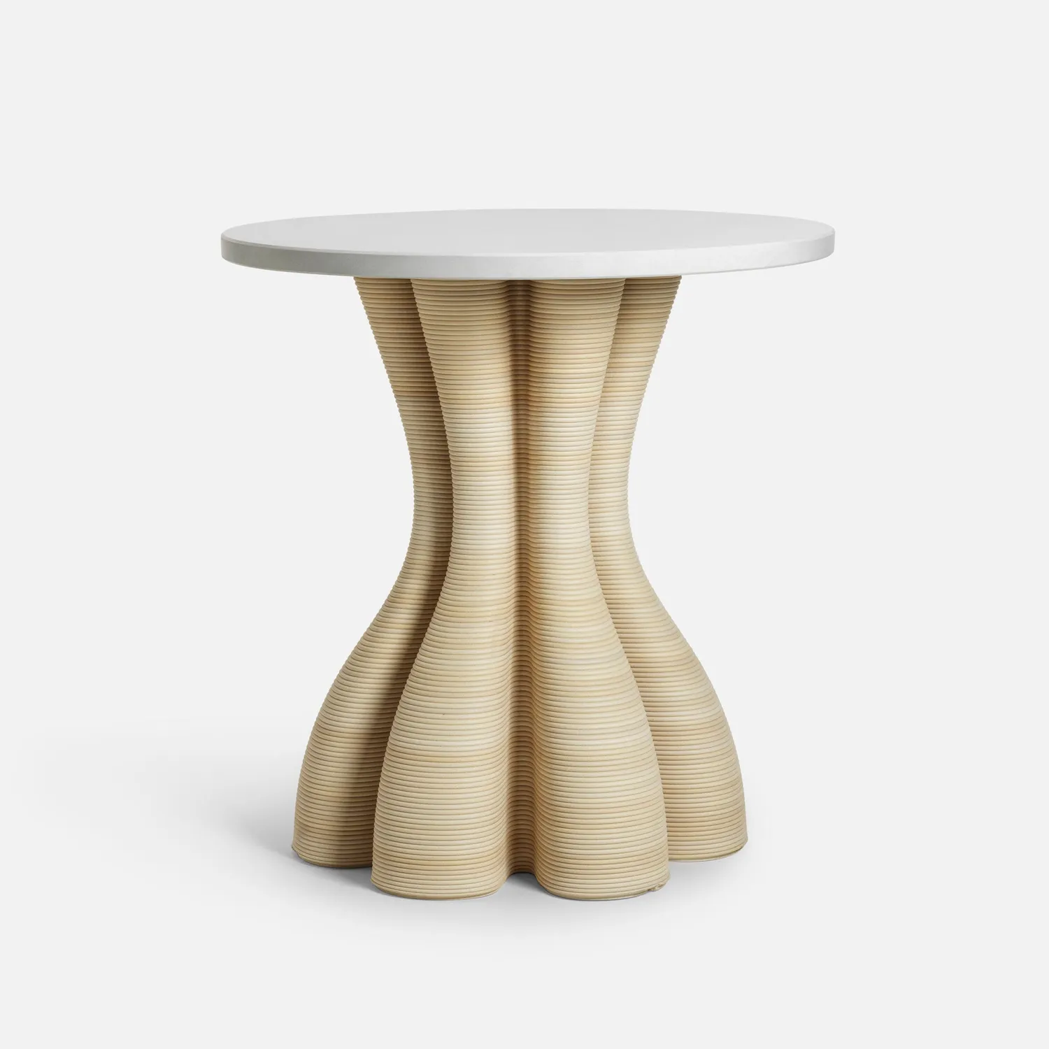 HYFER Anemone sidebord Natural bronzeglas