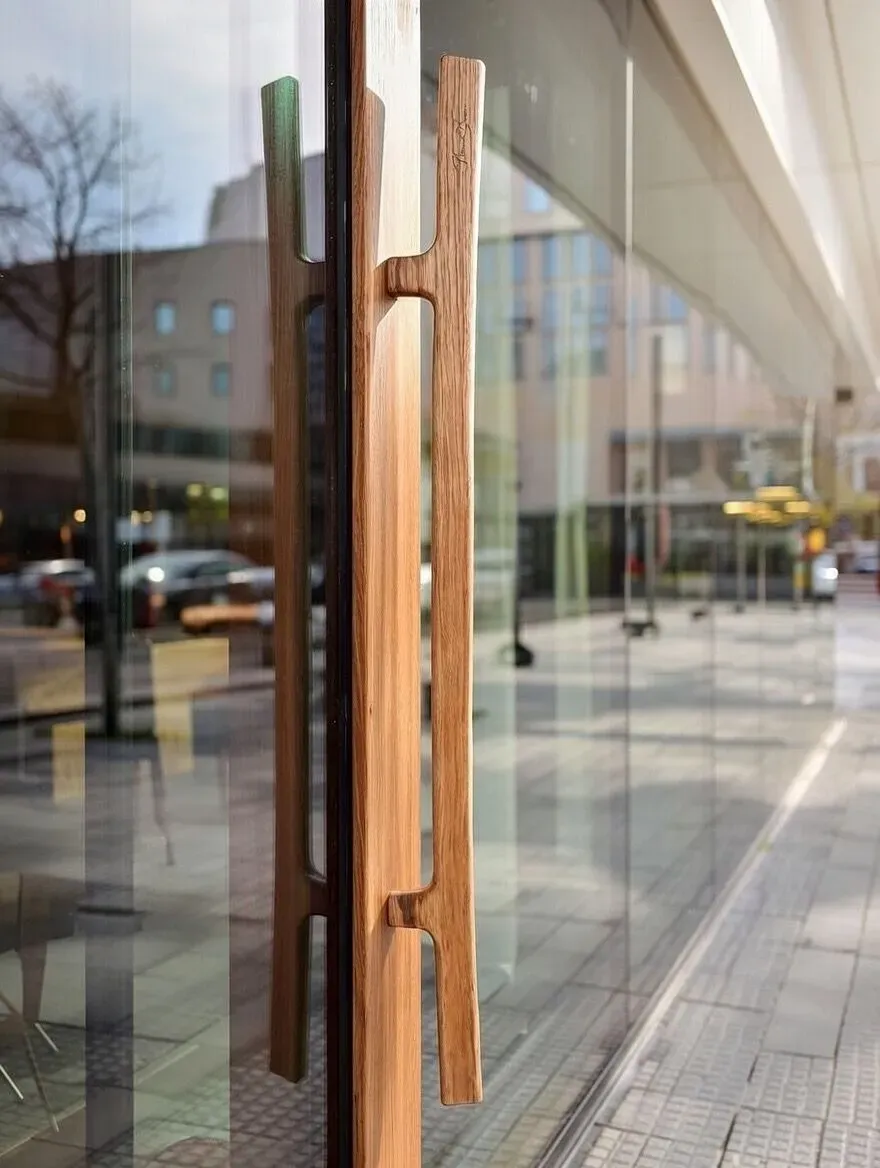 Habitables Katana dørhåndtag eg 60 cm enkelt massivt træ