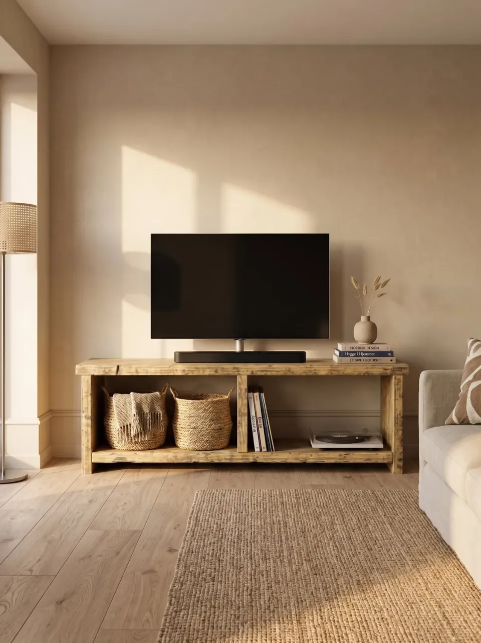Kabeltromlen Emma Tv-Bord 130 cm genbrugstræ patina