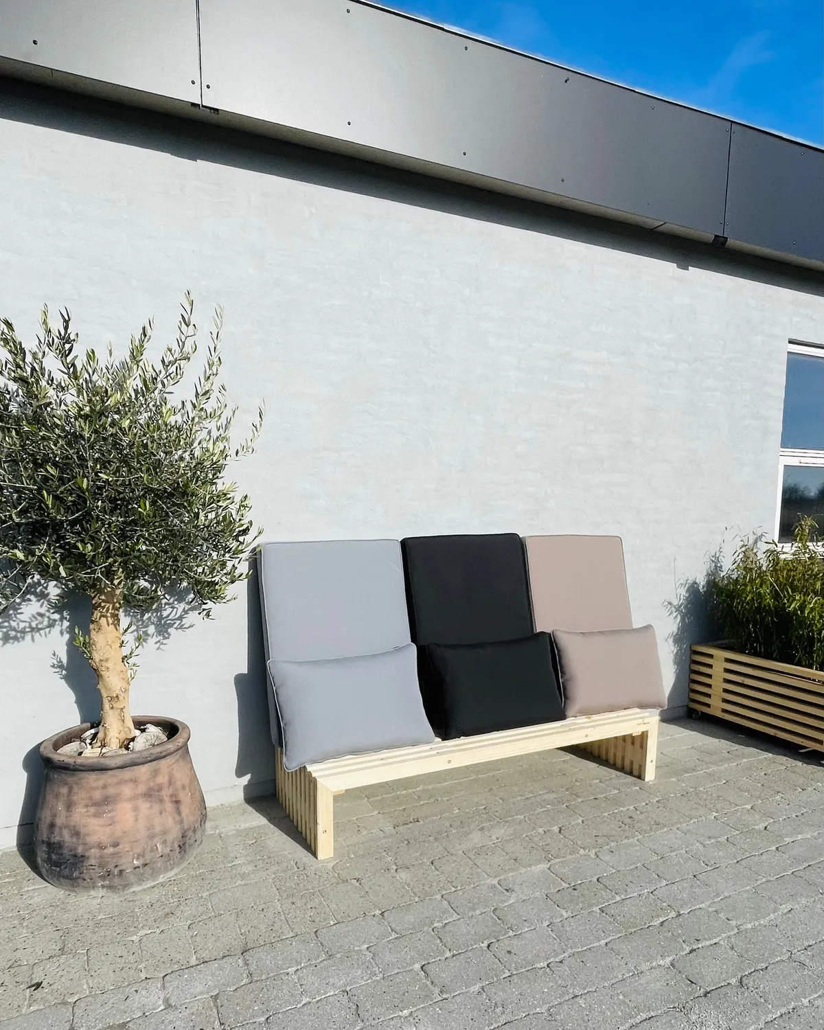 Kabeltromlen Traller loungesofa-sæt inkl. hynder 235 cm