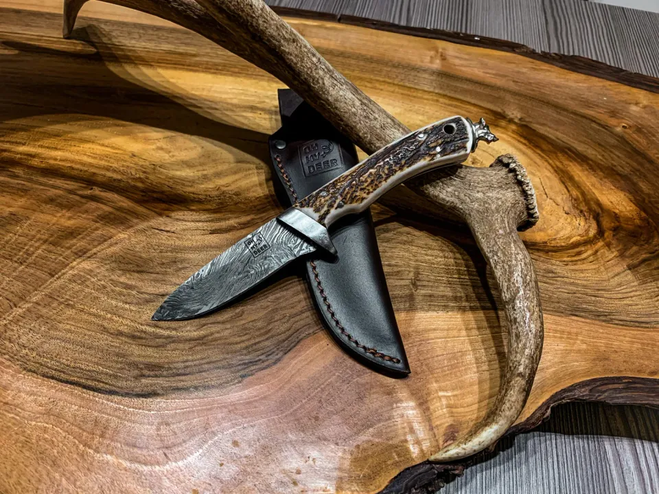 Oh My Deer Jagdmesser Damascus jagtkniv damaskusstål