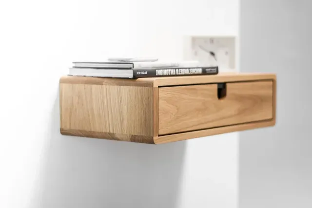 Habitables Floating natbord 1 skuffe eg 46,5 cm væghængt