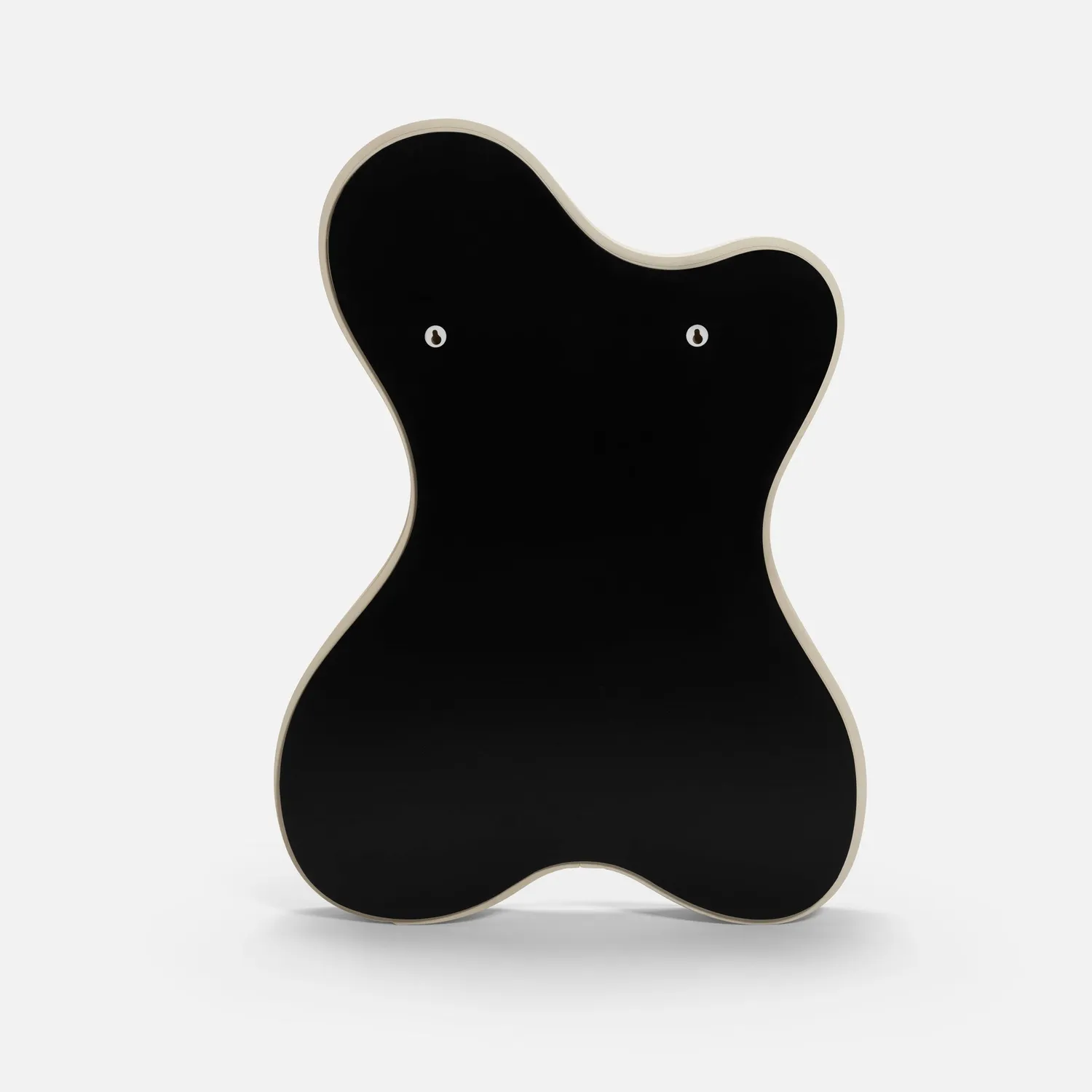 HYFER Pebble spejl Small Black organisk