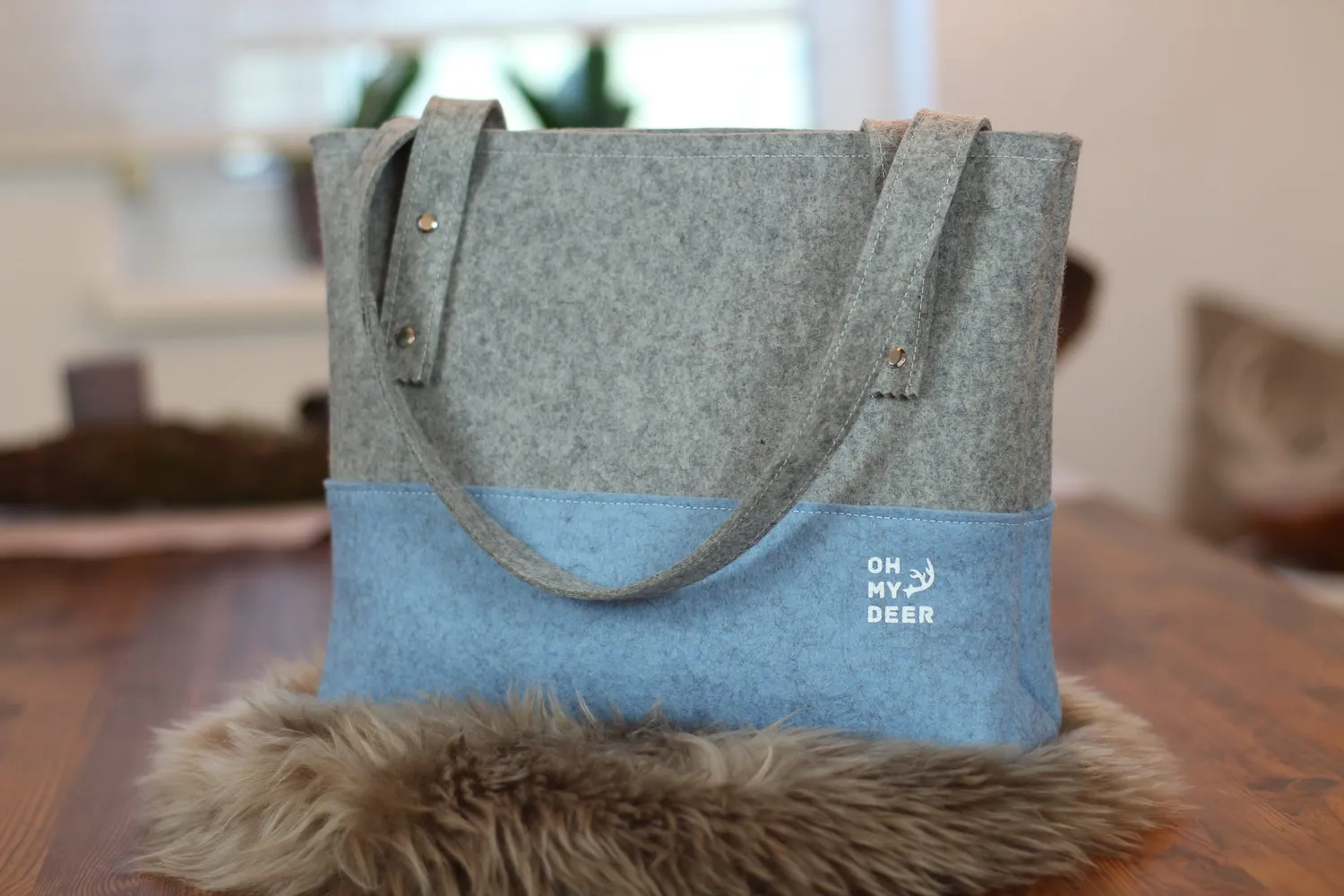 Oh My Deer Trachtentasche tote bag M loden