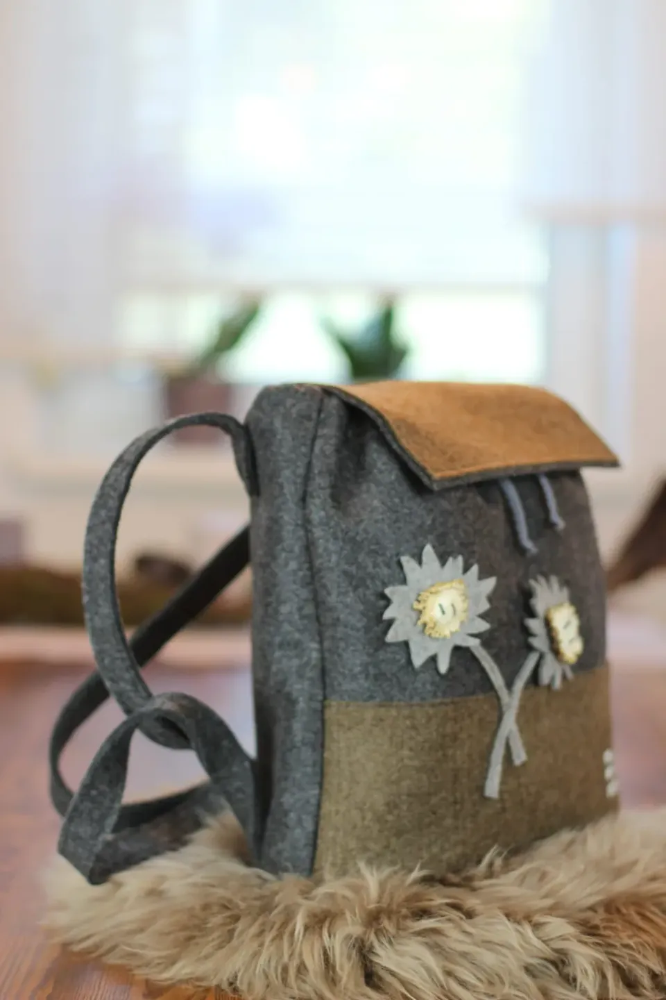 Oh My Deer Filz Rucksack rygsæk i filt