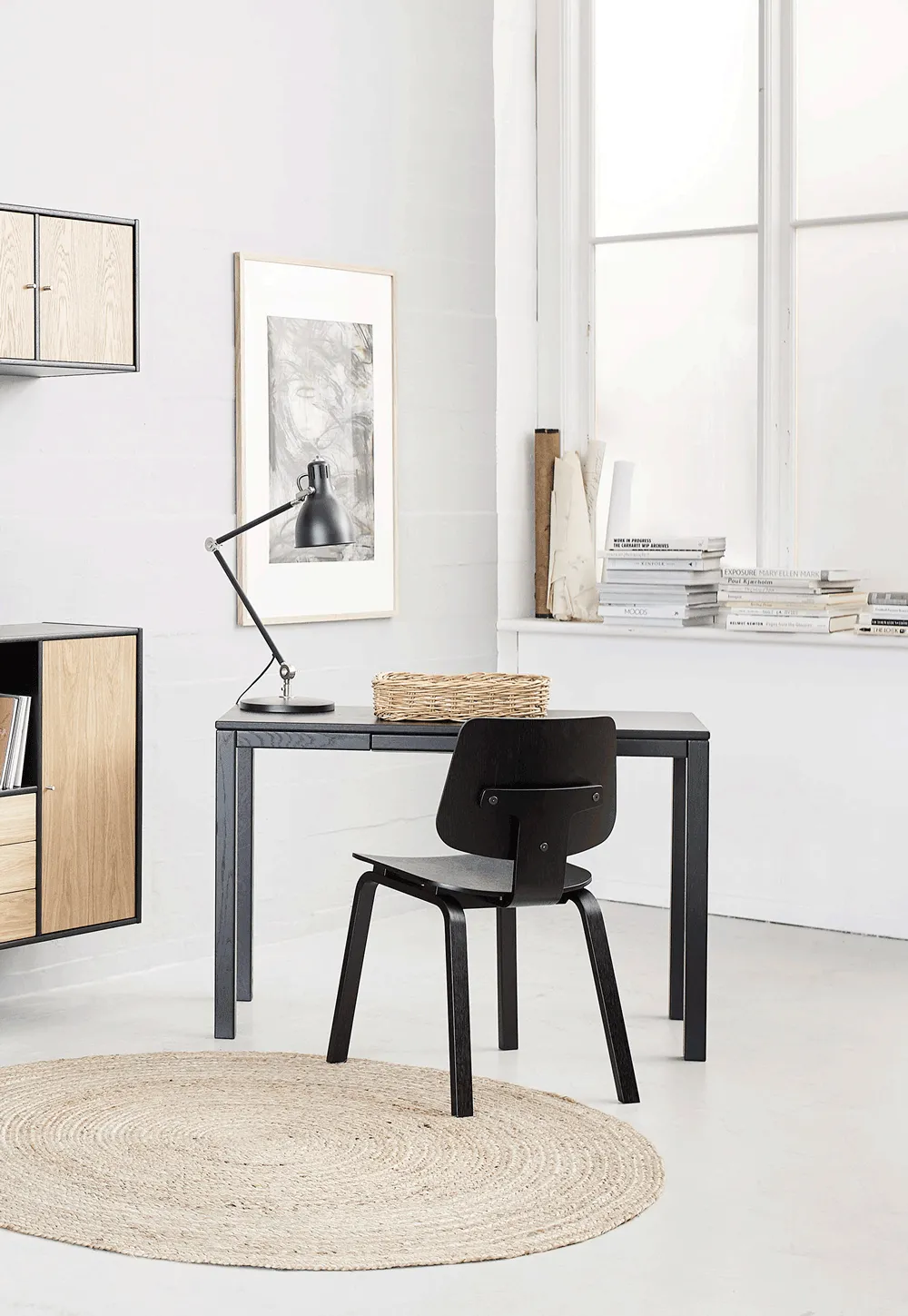 Haslev Klassik skrivebord massivt træ