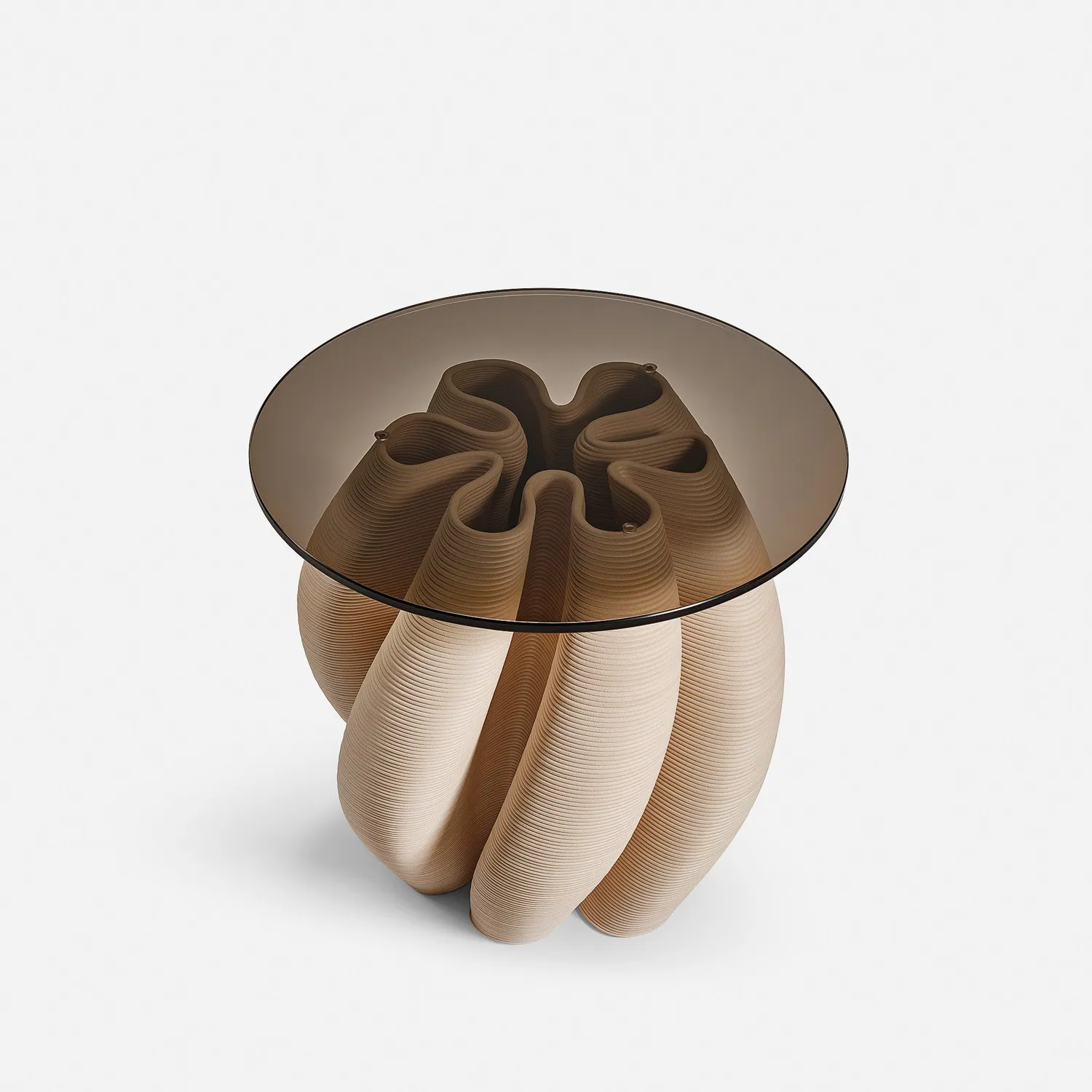 HYFER Water Lily sidebord Black bronzeglas