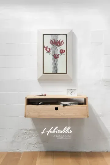 Habitables Console 03 konsolbord eg væghængt massivt træ