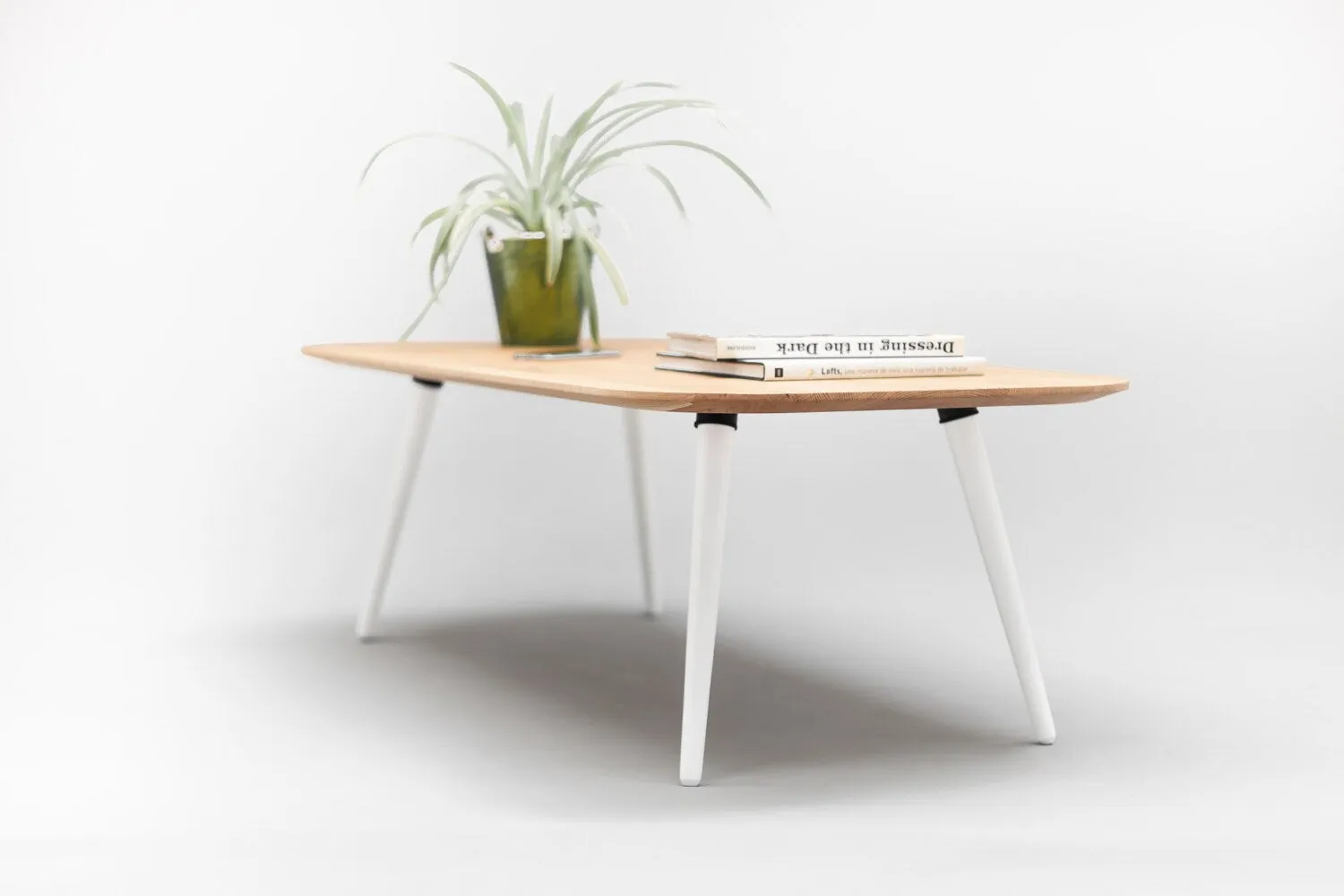 Habitables Midcentury sofabord eg 120x60 koniske ben