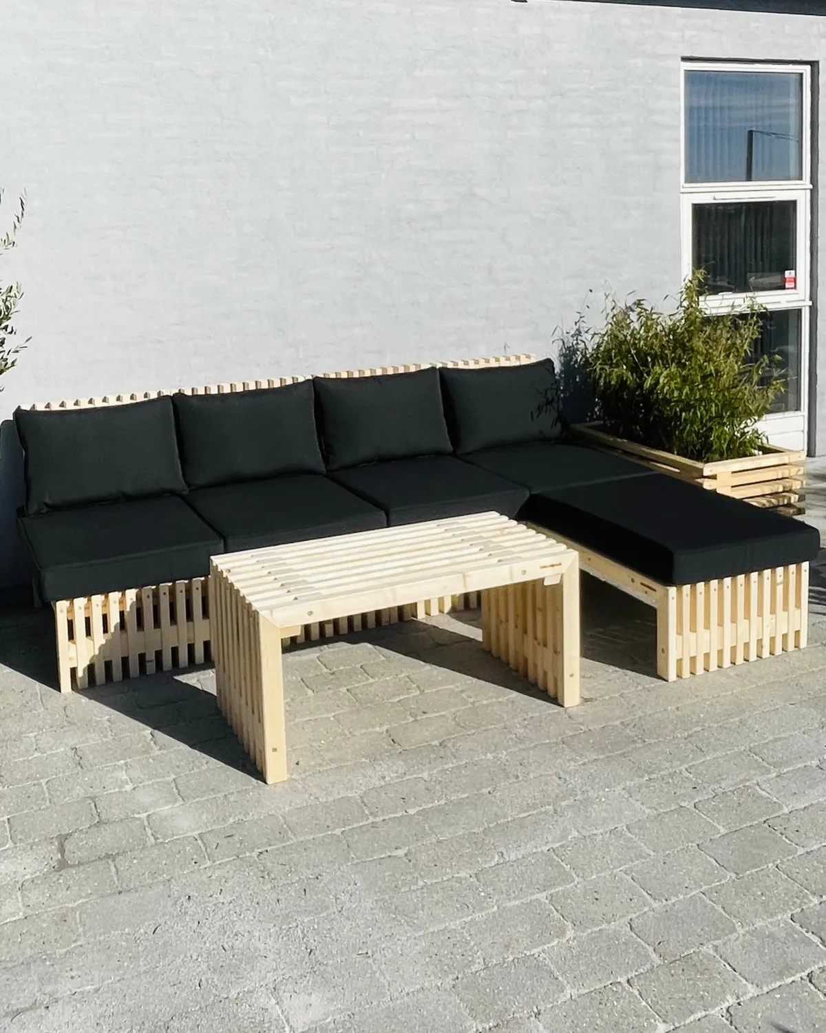 Kabeltromlen Loungemøbler Traller loungebord 100 cm nye traller