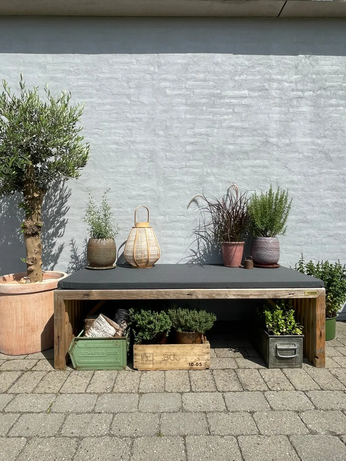 Kabeltromlen Daybed Brugte Traller 200 cm grantræ ubehandlet