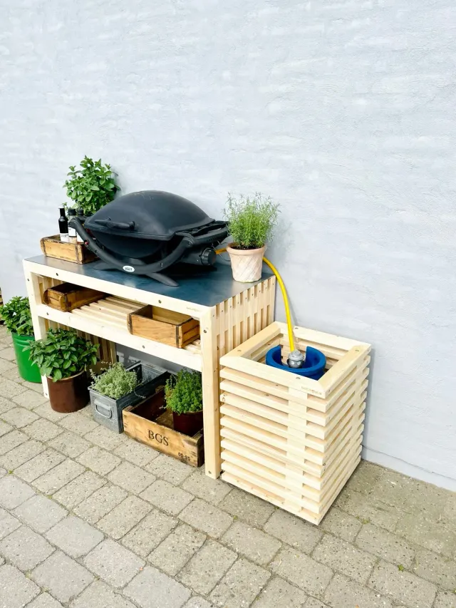 Kabeltromlen Nye Traller gasflaskeskjuler med lu00e5g 45 cm
