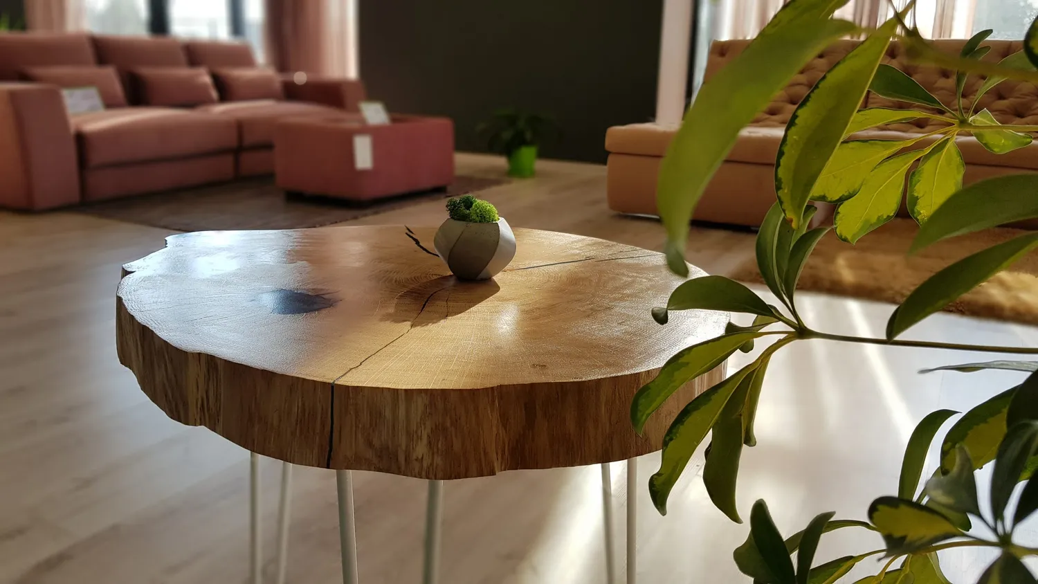 Oh My Deer Runder Epoxy Couchtisch sofabord rund epoxy