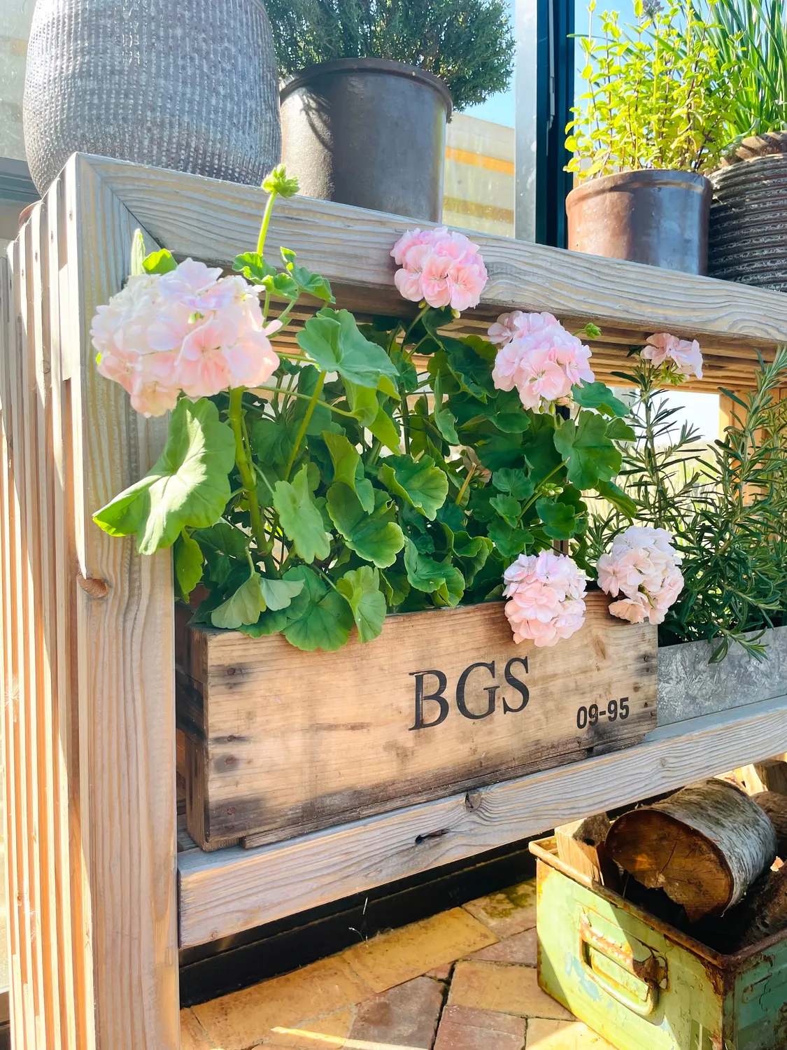 Kabeltromlen BGS trækasse 45 cm genbrugstræ 1 stk