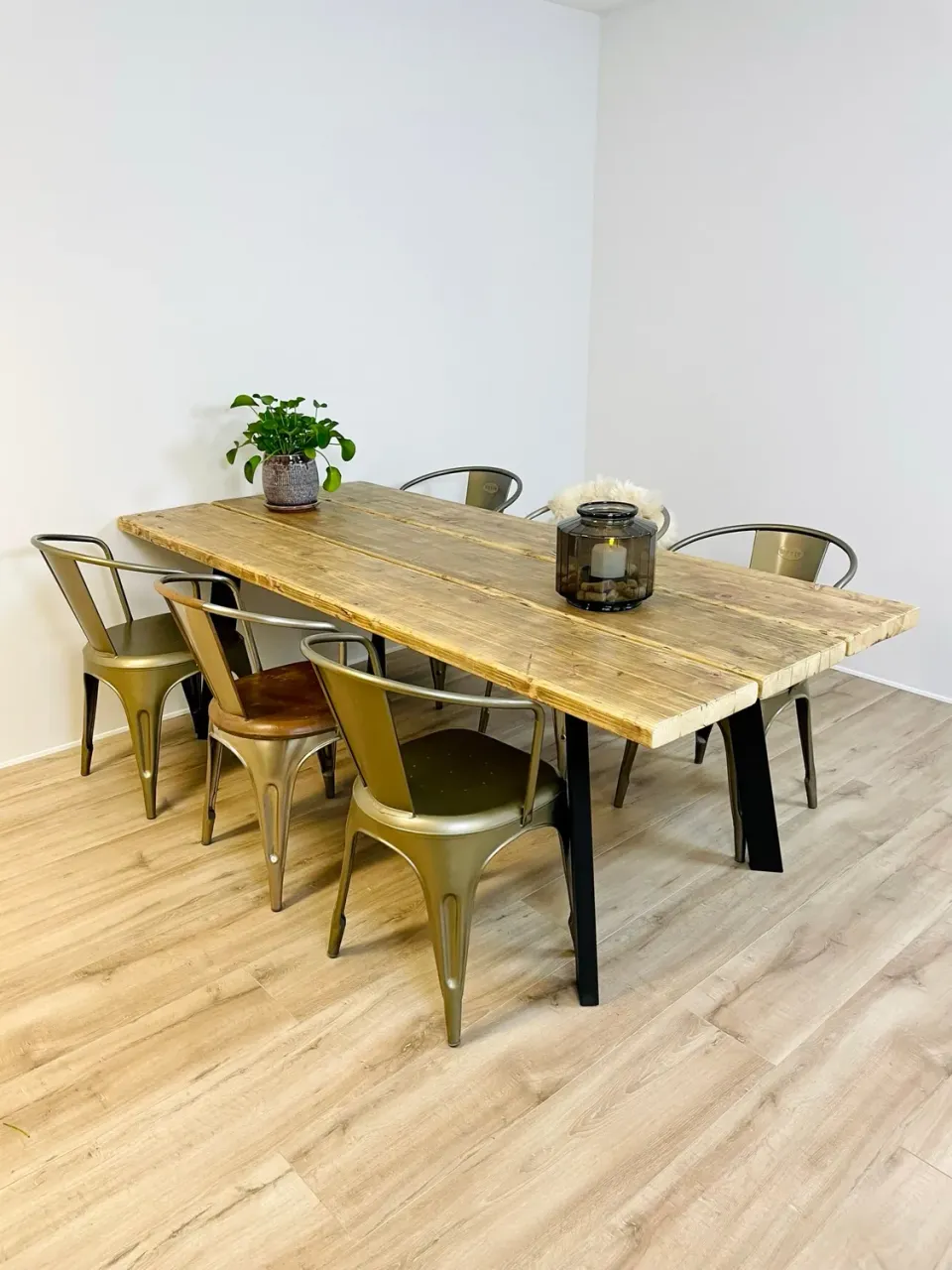Kabeltromlen Plankebord Genbrugsplanker spisebord 180 cm