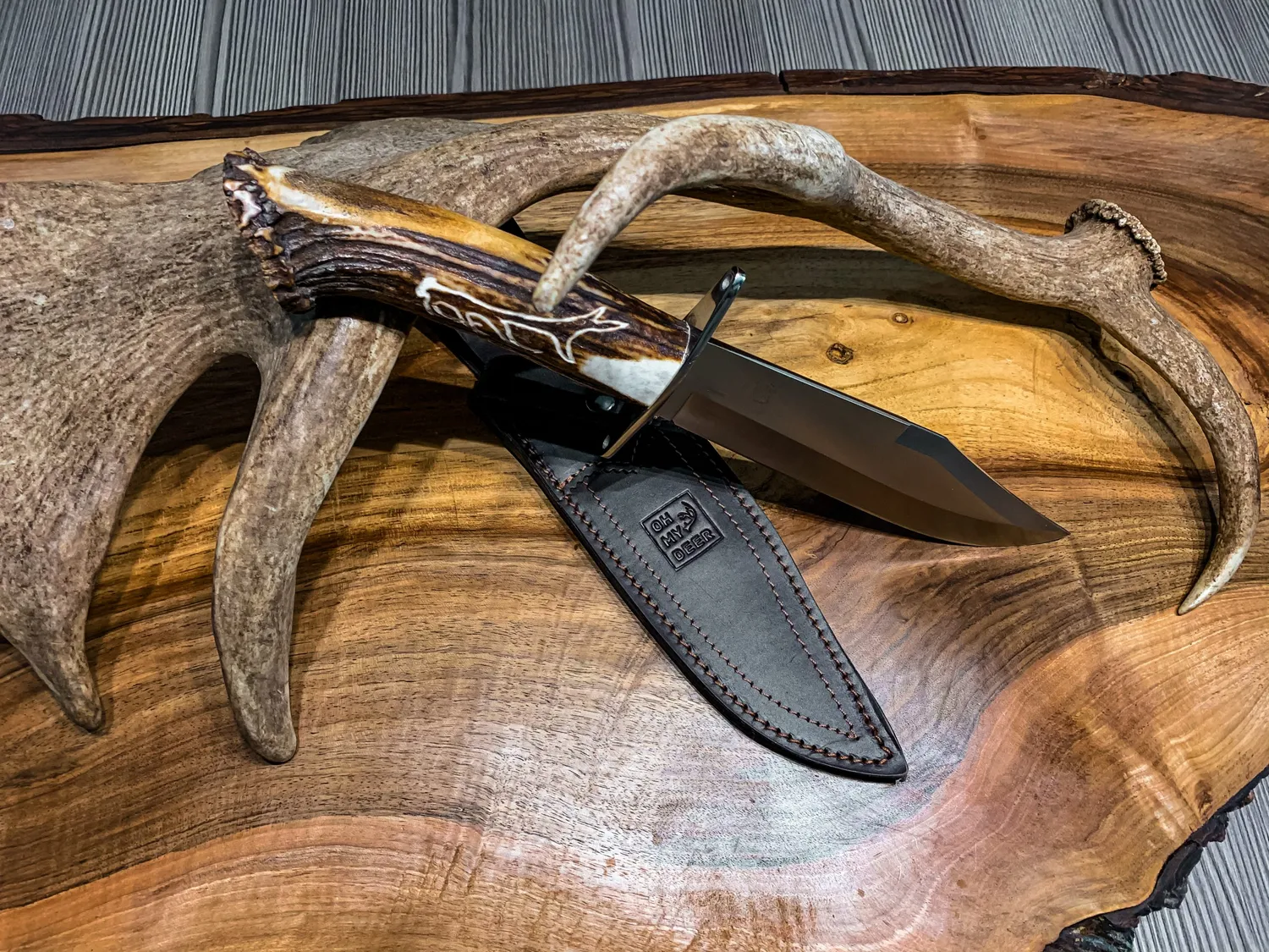 Oh My Deer Outdoormesser udendørskniv horn