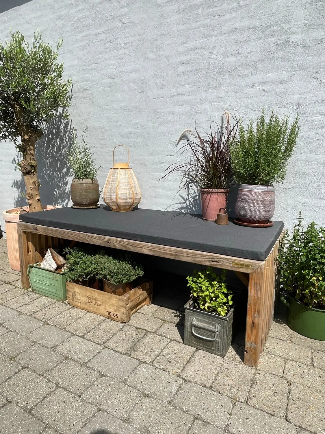 Kabeltromlen Daybed Brugte Traller 200 cm grantræ ubehandlet