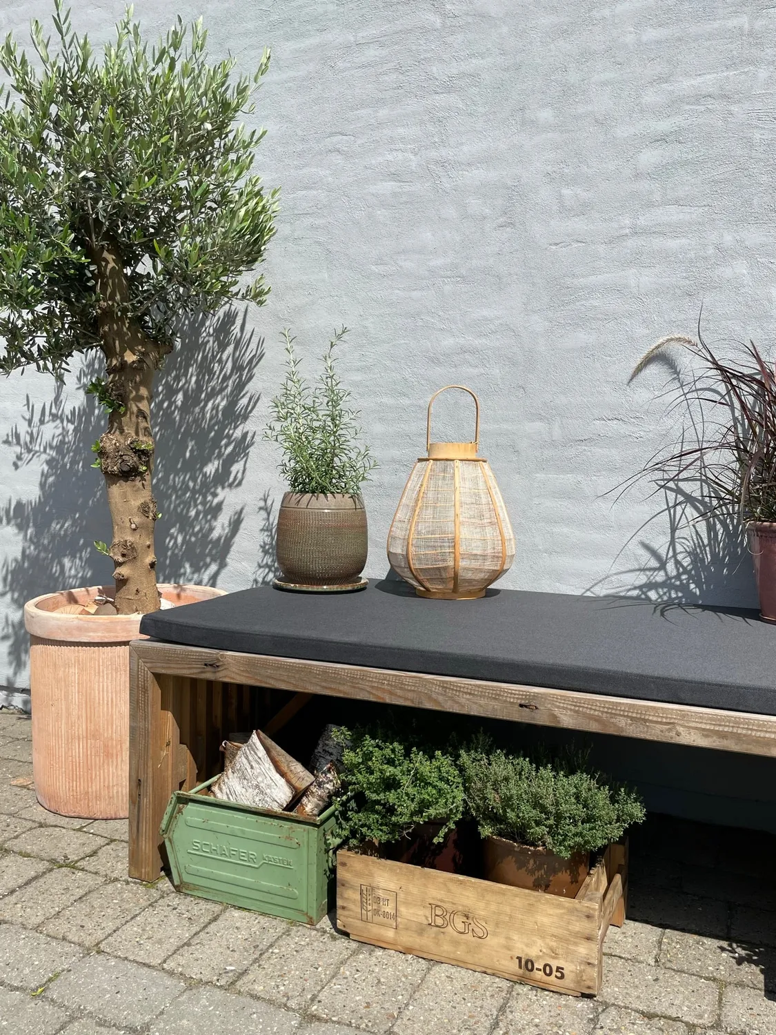 Kabeltromlen Daybed Brugte Traller 200 cm grantræ ubehandlet