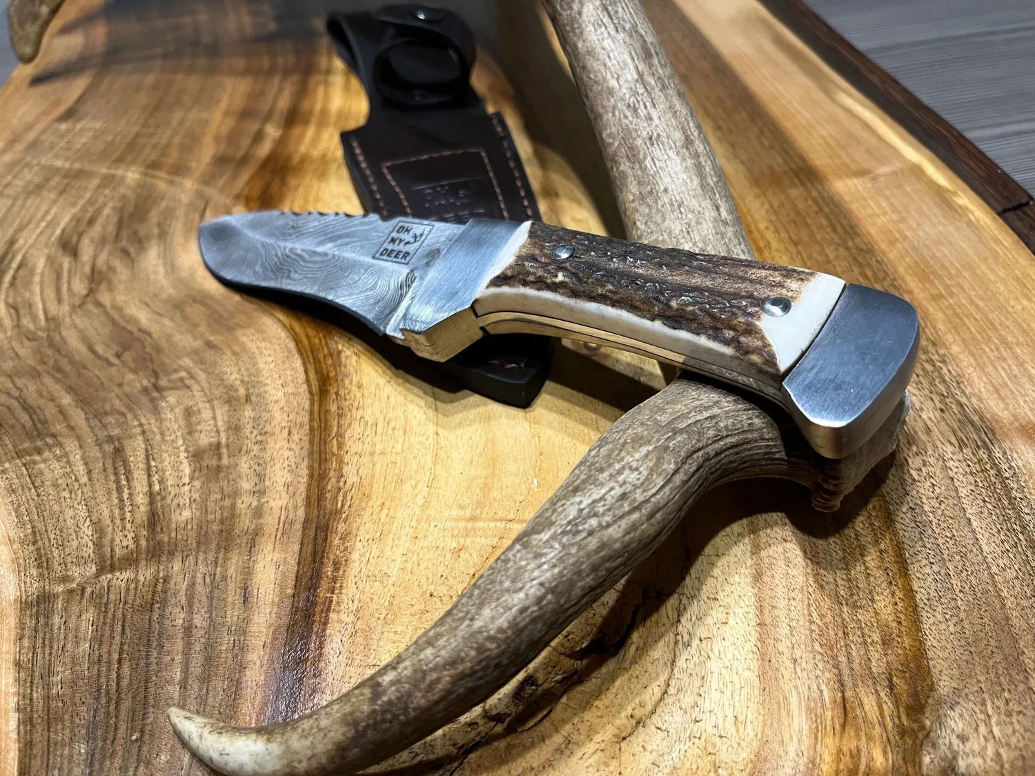Oh My Deer Jagtmesser jagtkniv damastklinge