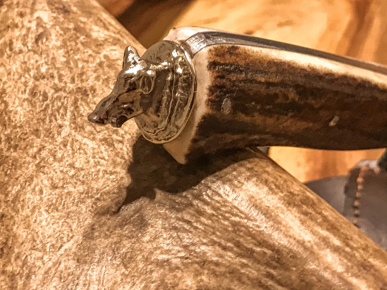 Oh My Deer Damaststahl kniv jagtkniv mønstret