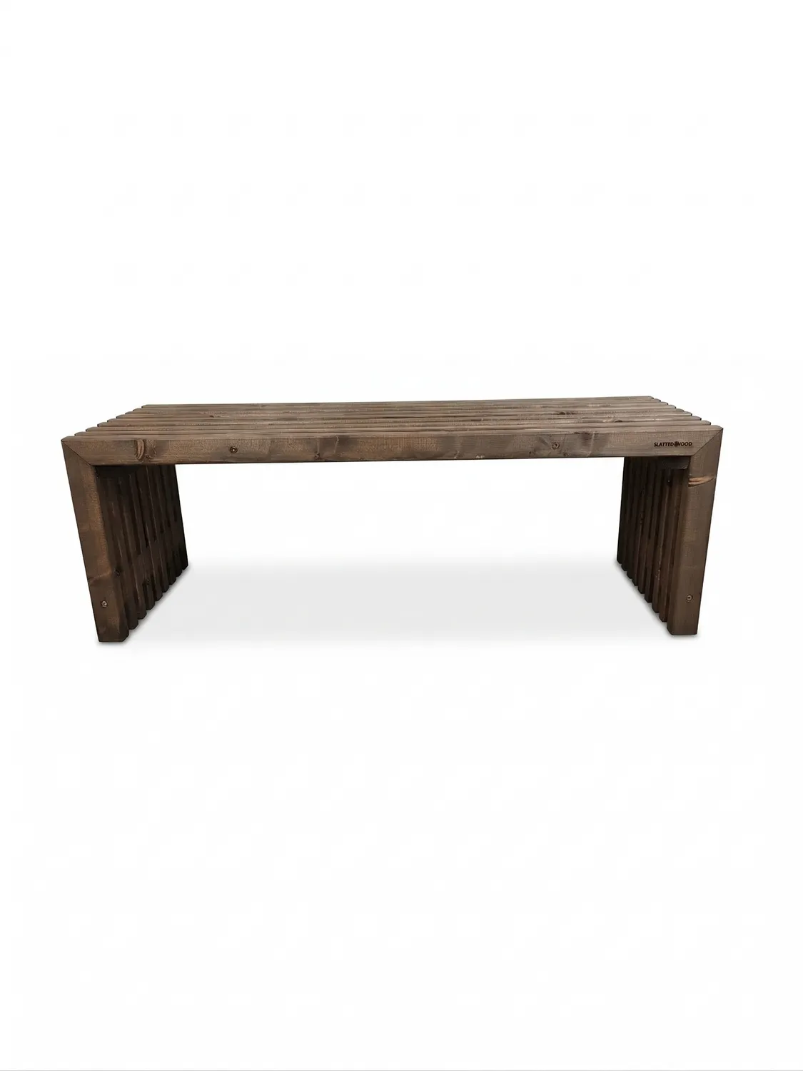 Kabeltromlen Bred Trallebænk 137 cm brunbejdset