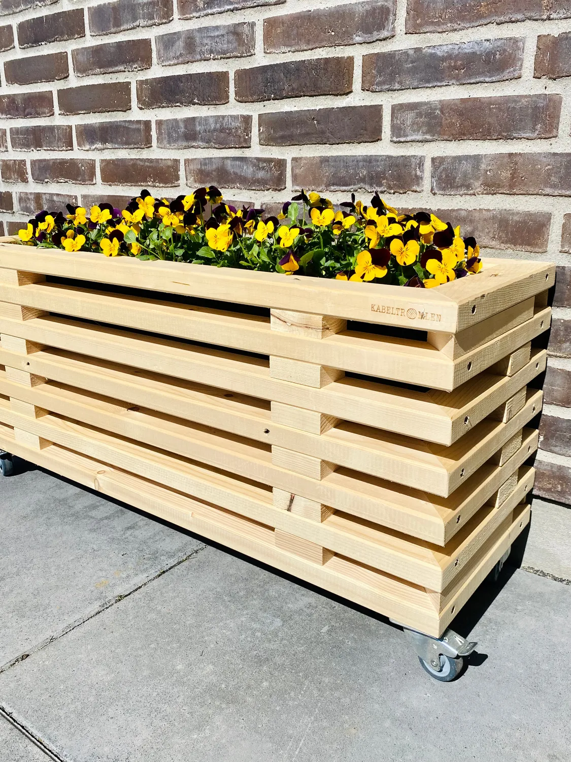 Kabeltromlen Blomsterkasse Traller 95 cm smal