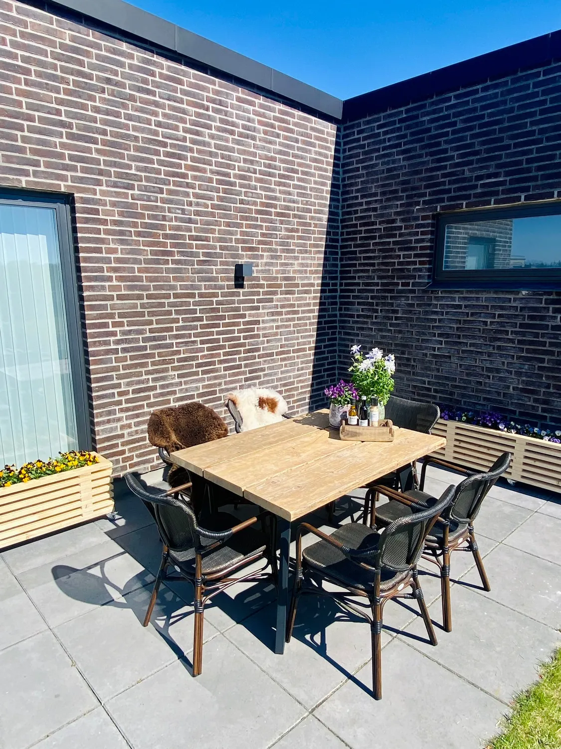Kabeltromlen Haveborde Genbrugsplanker havebord 140 cm genbrugstræ
