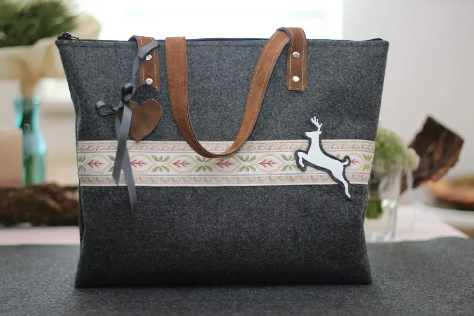 Oh My Deer Filz filttaske til tracht