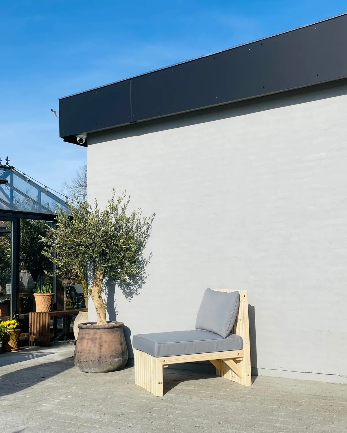 Kabeltromlen Loungemodul 166 cm modul sort hynde