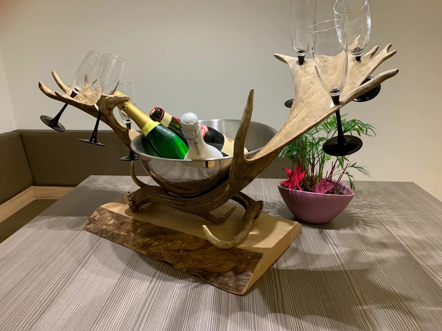 Oh My Deer Sektglasholder champagneglasholder træ