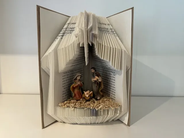 Oh My Deer Weihnachtskrippe bogfoldning julekrybbe